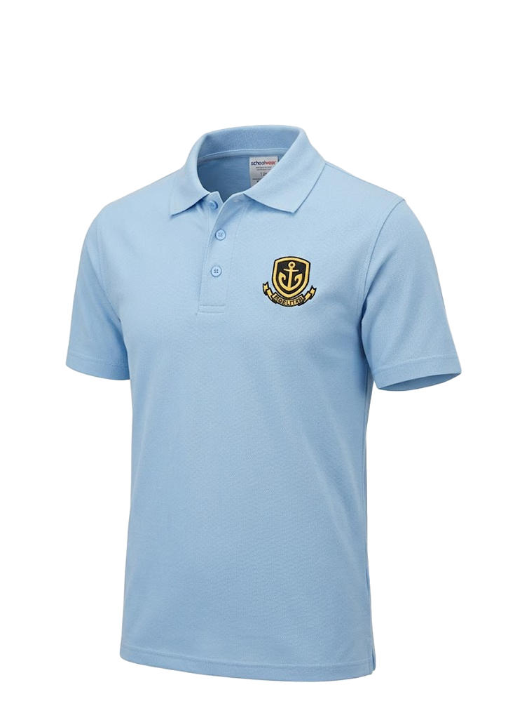 Whangārei Boys' High School Polo SS Powder Blue