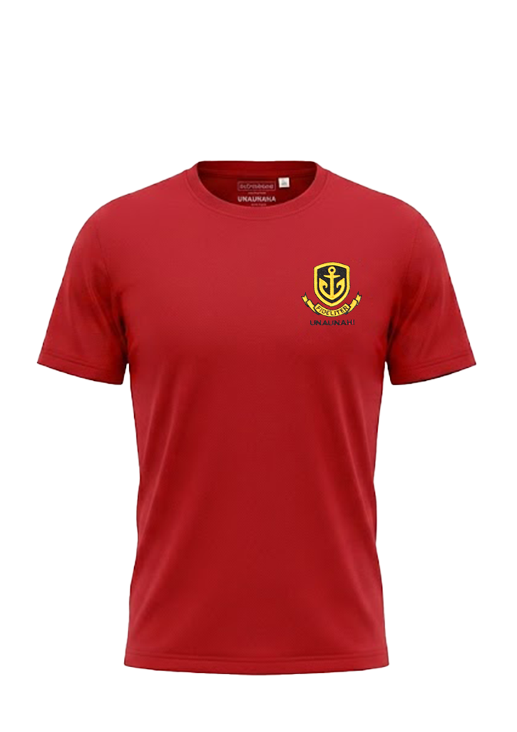 Whangarei Boys' High School 'UNAUNAHI' Whanau Tee Red